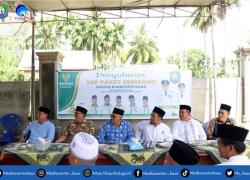 Penyerahkan Paket Sembako Kepada 20 Orang Mustahik Di Desa Lubuk Gung
