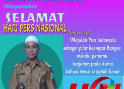 Samsu Alam selaku kepala Desa Sungai Jeruk
