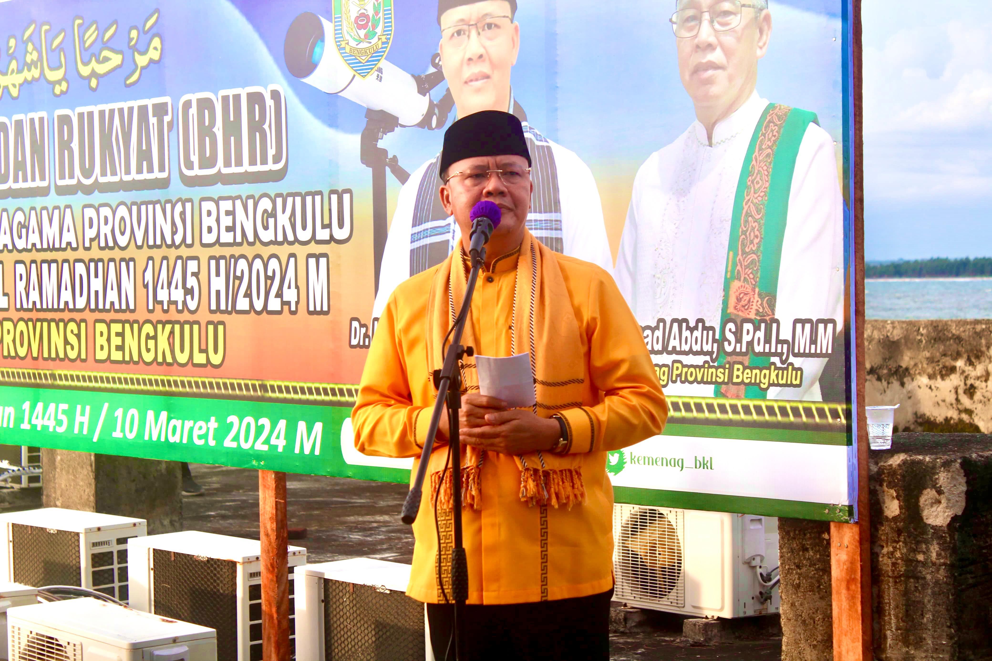 Gubernur Rohidin Ajak Masyarakat Saling Hargai Perbedaan Penetapan 1 Ramadhan 1445