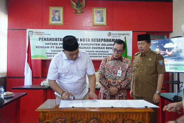 Bupati Seluma Tandatangani Nota Kesepahaman Bersama BaBe