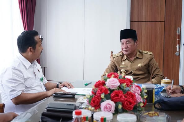 Gelar Audiensi, Plt Gubernur Bahas Persiapan Hari Anti Korupsi