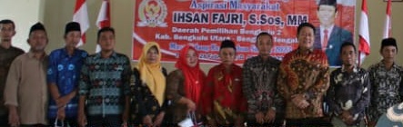 Ketua DPRD Provinsi Bengkulu Dialog Bersama Masyarakat di Bengkulu Utara