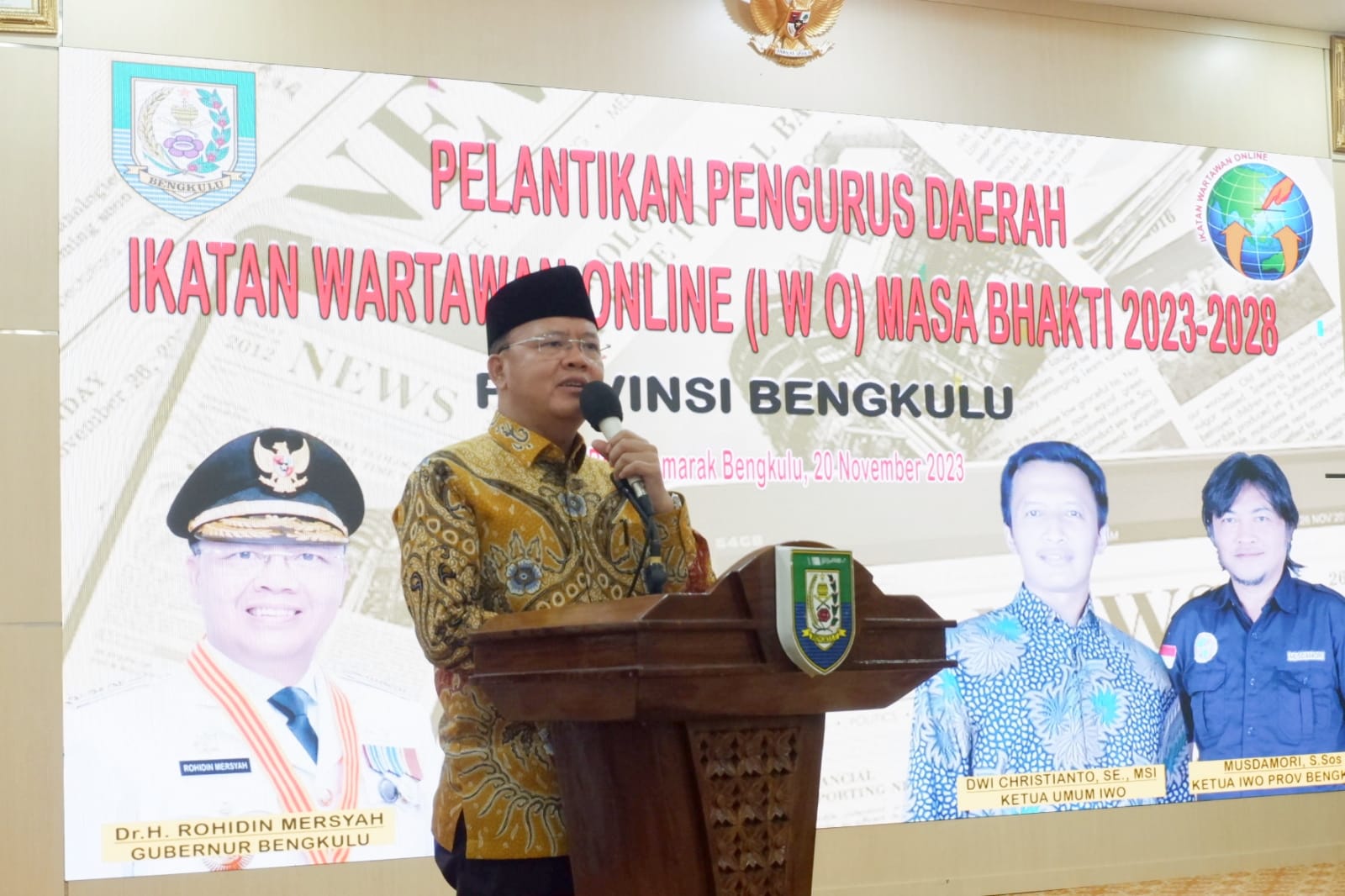 Gubernur Rohidin: Jadilah Wartawan Profesional