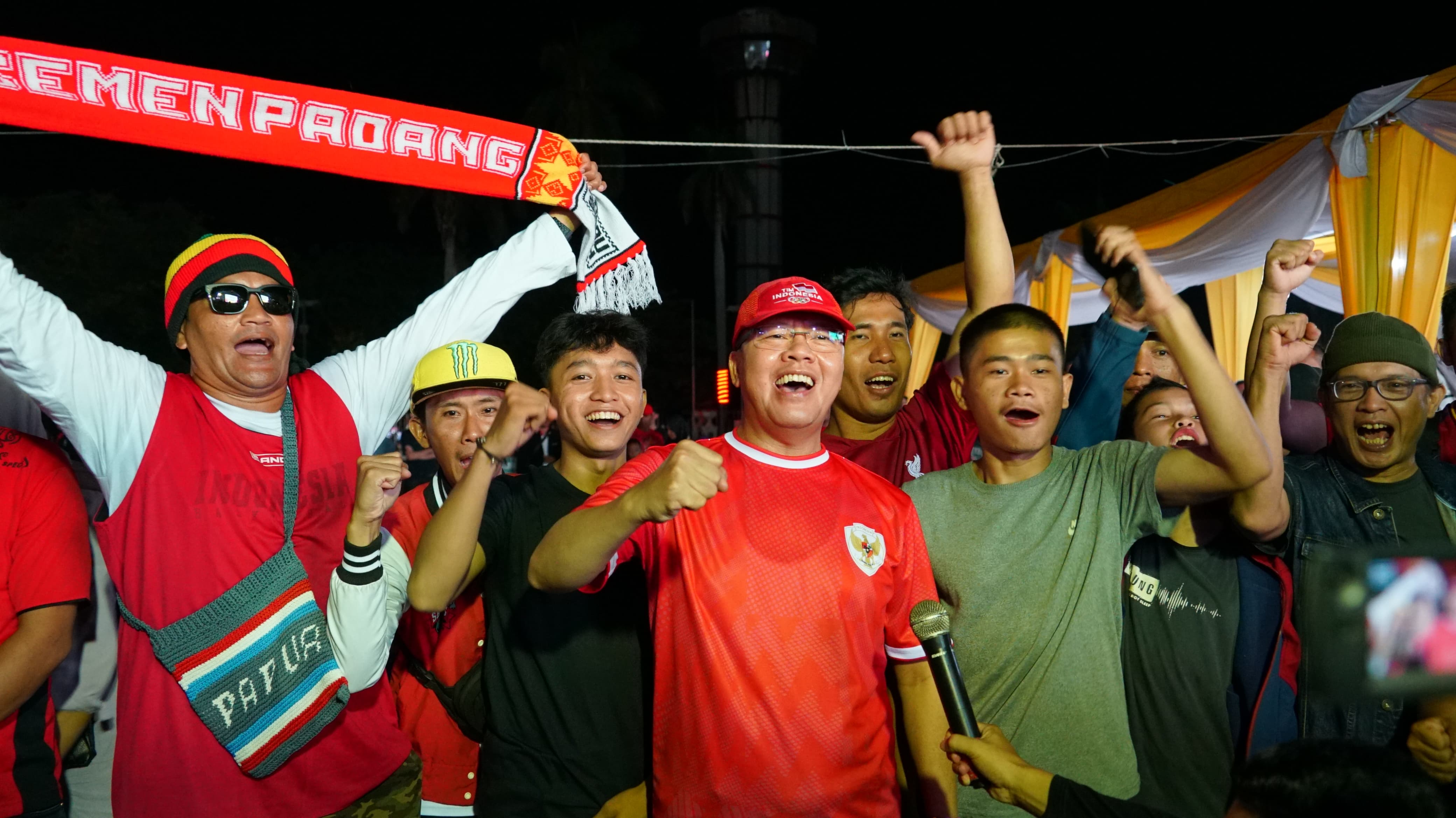 Ribuan Warga Bengkulu Ramaikan Nobar Piala Asia U-23 di Balai Raya Semarak