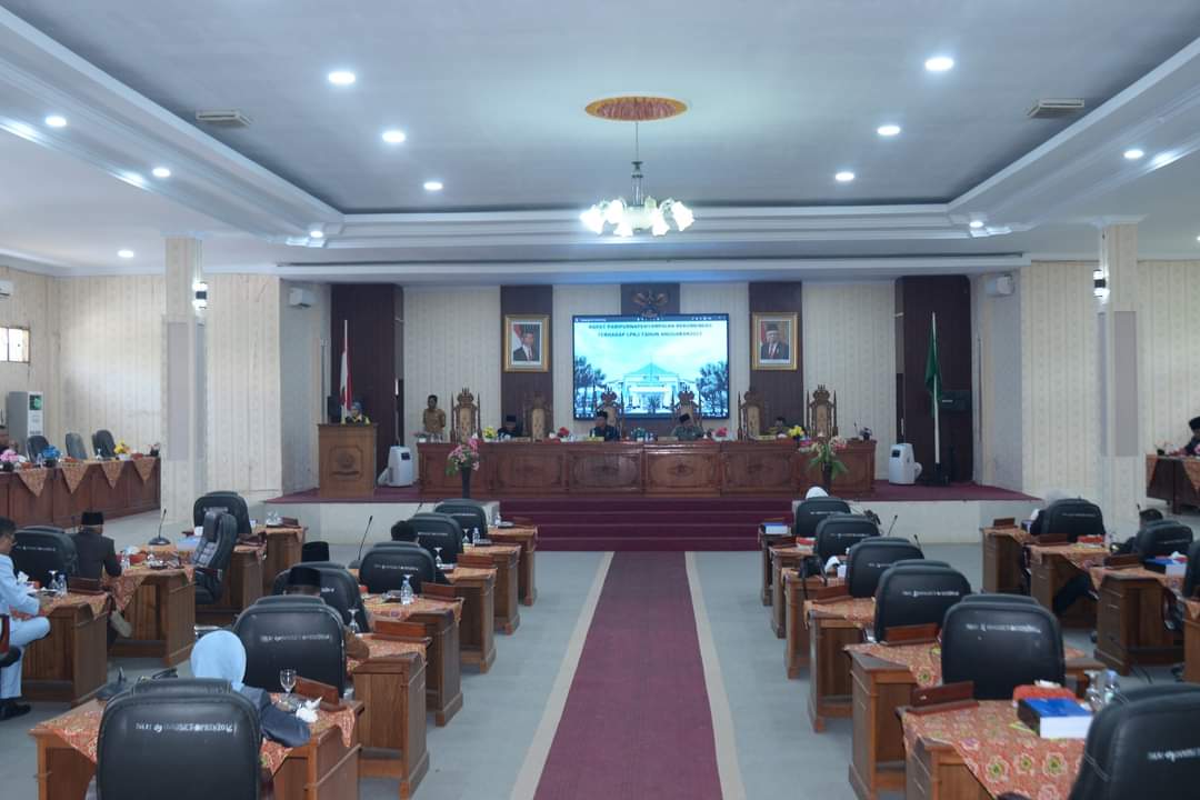 DPRD Lebong Gelar Rapat Paripurna Nota Pengantar Pertanggungjawaban