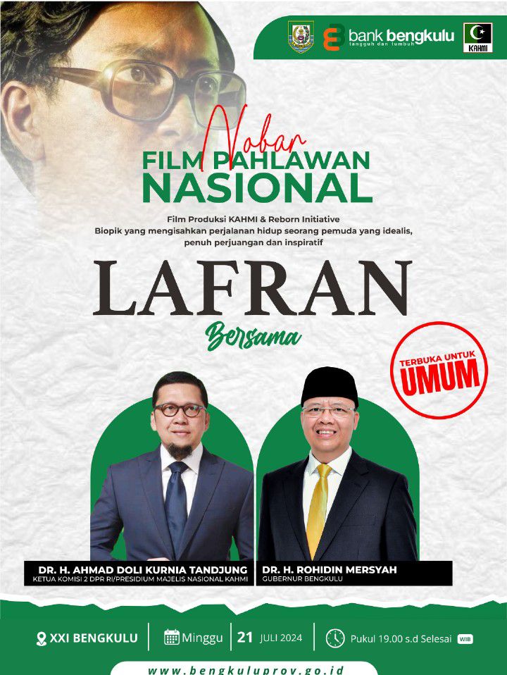 Film 'Lafran', Inspirasi Perjuangan Pahlawan Nasional