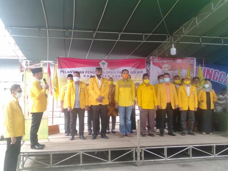 Pelantikan DPD II Golkar Kaur