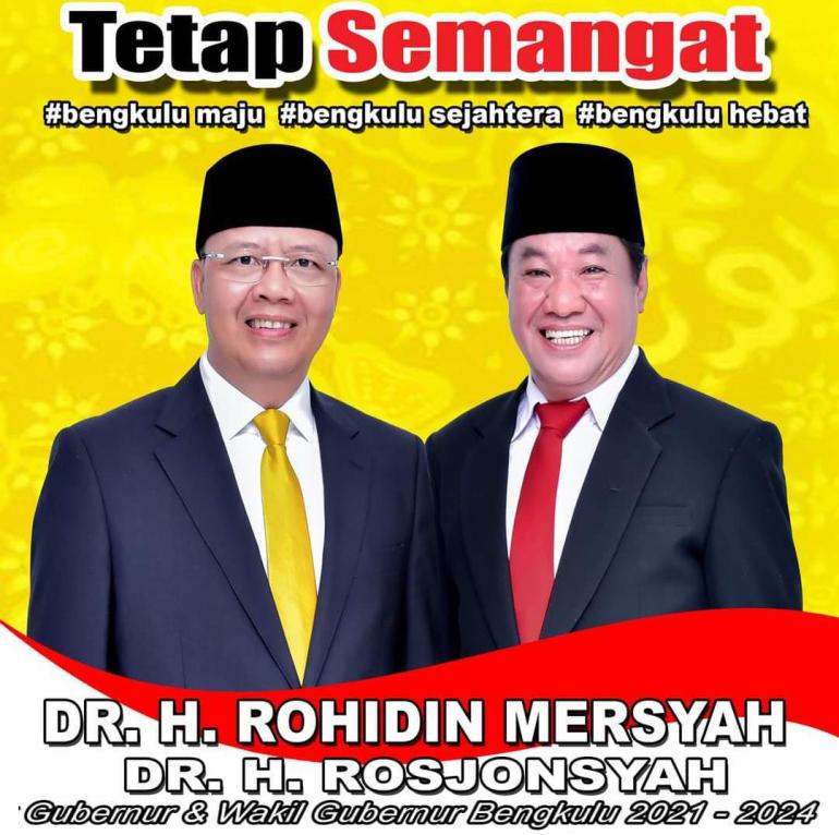 Gubernur Bengkulu Rohidin Mersyah 