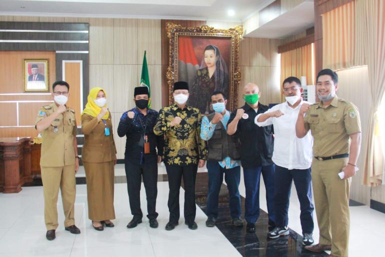 Gubernur Rohidin Mersyah menerima audiensi Pengurus Daerah Hapkido Provinsi Bengkulu