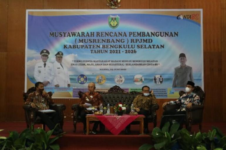 Asisten I Provinsi Hadiri Musrenbang RPJMD Bengkulu Selatan