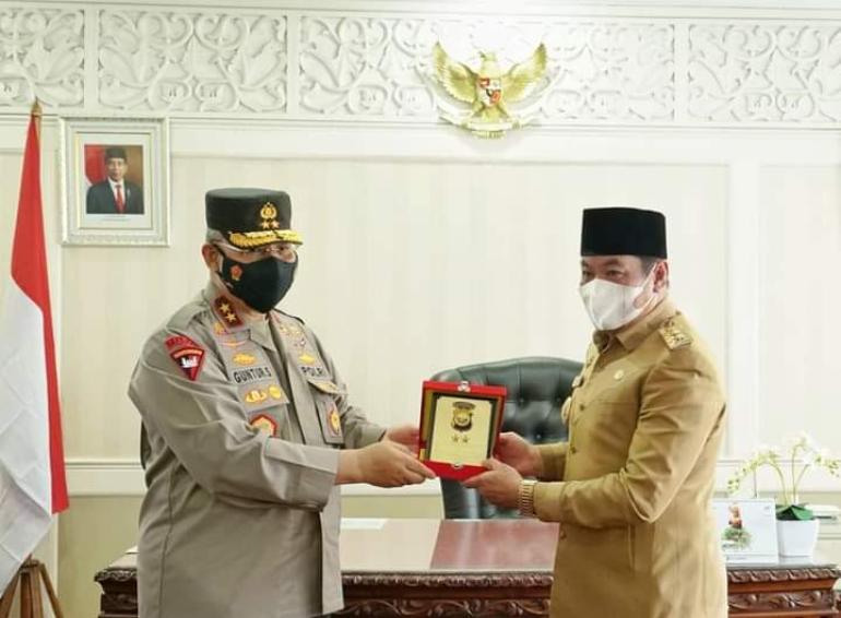 Wagub Rosjonsyah Sambut Kunjungan Kapolda Bengkulu