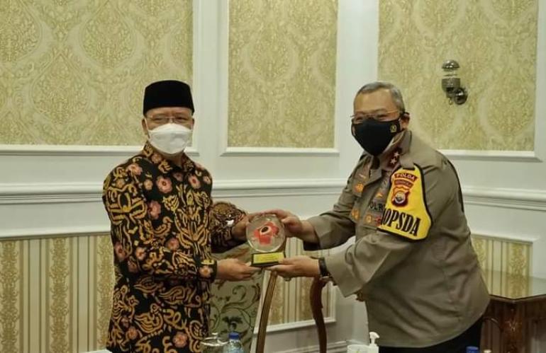 Gubernur Rohidin Sambut Kunjungan Kapolda Bengkulu