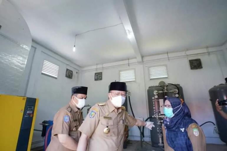 Upaya Antisipasi Penanganan Covid-19 Gubernur Rohidin Pantau Produksi Okesigen Medis