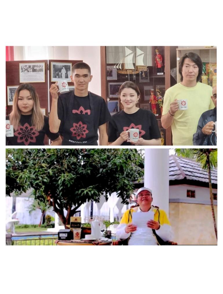 Gubernur Rohidin dan Dayana Promosikan Kopi Bengkulu (Kolase Istimewa (IST))