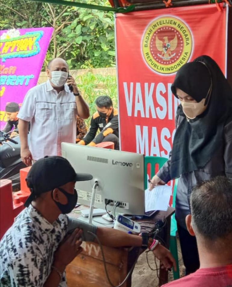 Ratusan Peserta Ikuti Vaksinasi Massal Binda Sumsel 