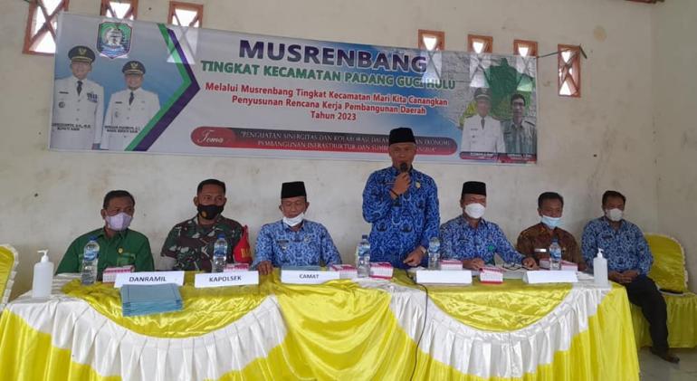 Hadiri Musrenbang Kecamatan, Asisten I Minta OPD sinergikan Program