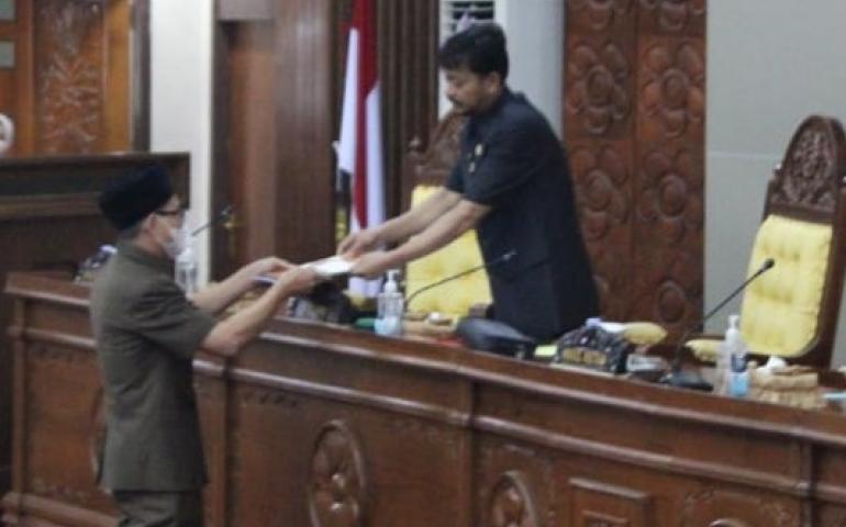 Rapat Paripurna, Jawaban Asisten II Atas Pandangan Umum DPRD
