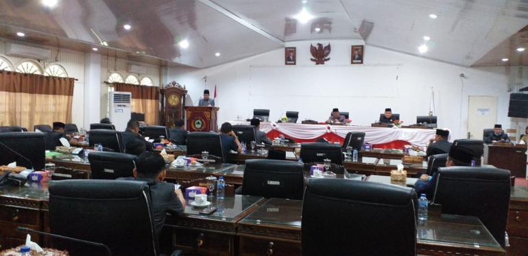 DPRD Pali Mengelar Rapat Paripurna setelah Usai Reses ke 1 di Dapil Masing-Masing.