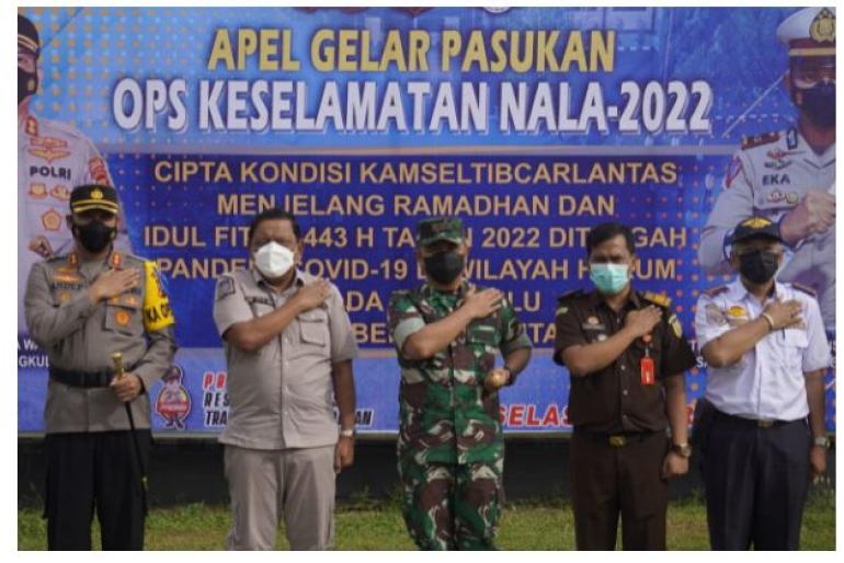 Bupati BU Hadiri Apel Gelar Pasukan Ops Keselamatan Nala 2022 