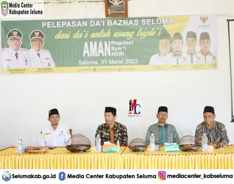 Pelepasan Delapan Da'i Baznas Kabupaten Seluma 