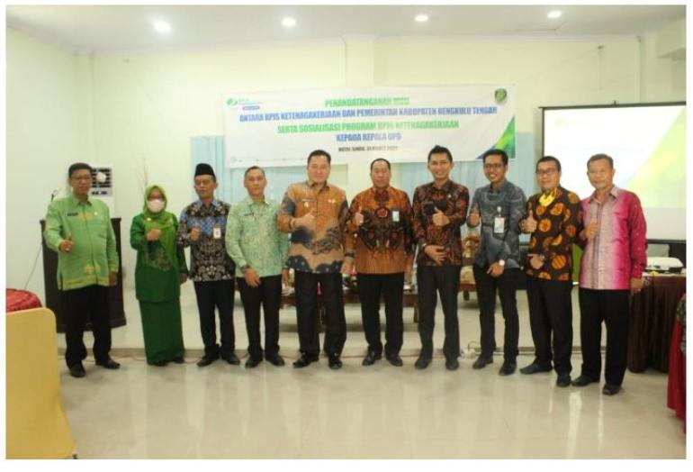 Pemkab Benteng MOU Bersama BPJS Ketenagakerjaan Provinsi Bengkulu