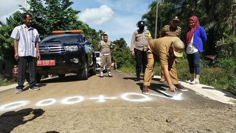 Titik Nol Tanda Dimulainya Pekerjaan Jalan