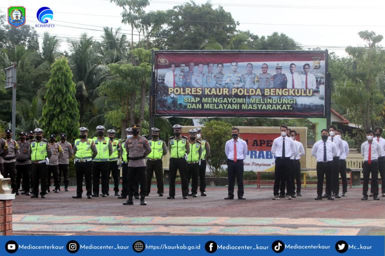Apel Gelar Pasukan Dalam Rangka Operasi Kewilayahan Terpimpin Dengan Sandi Ops Patuh Nala 2022