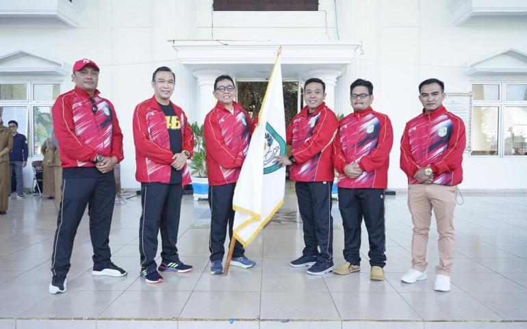 Pelepasan Kontingen Kabupaten Kepahiang Ke Pekan Olahraga Pelajar Daerah