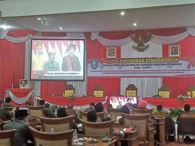 DPRD Ikuti Pidato Kenegaraan Presiden RI