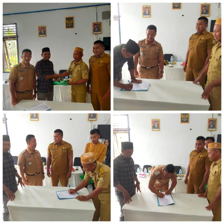 Sertijab Kepala Desa Trimulyo Berjalan Lancar