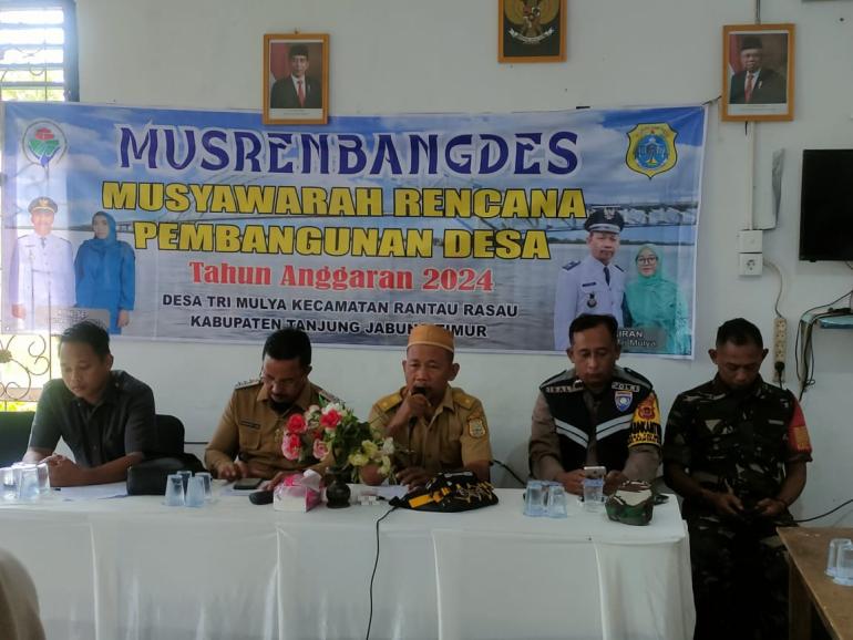 Desa Trimulya Laksanakan Musrenbangdes Tahun Anggaran 2024