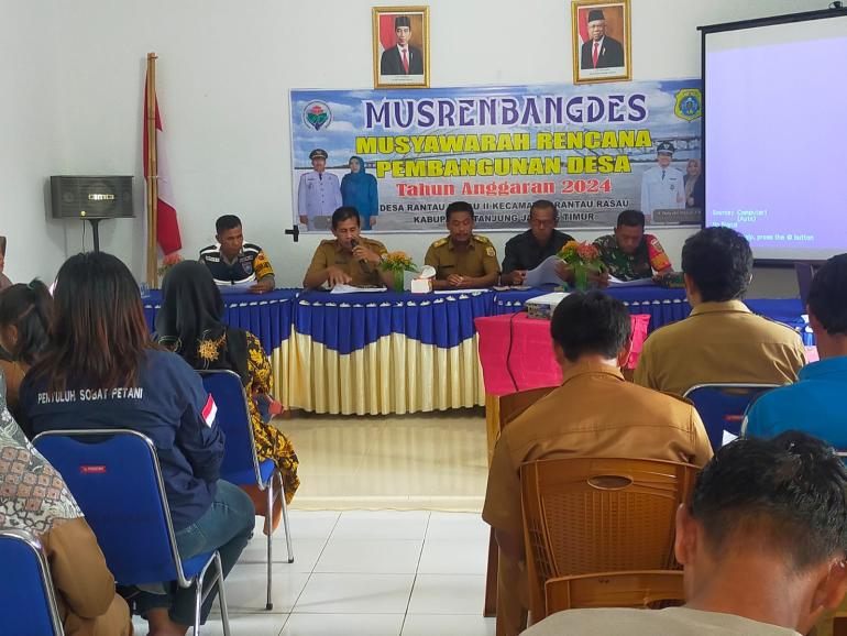 Pemdes Rantau Rasau Dua Gelar Musrenbangdes Usulkan Skala Prioritas