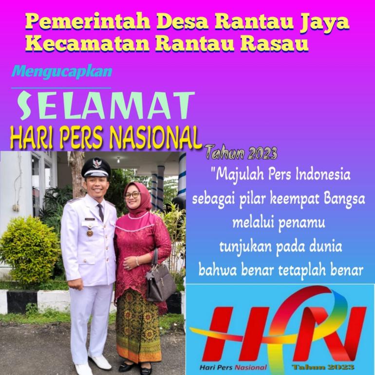 Sumaryadi selaku kepala Desa Rantau Jaya
