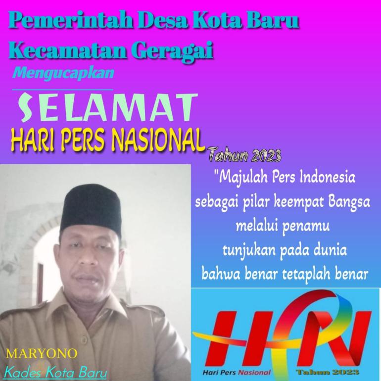 Maryono selaku kepala Desa