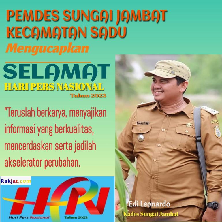 Edi Leonardo selaku kepala Desa Sungai Jamba