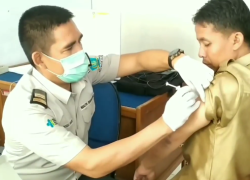 ASN Diskominfotik Antusias Ikuti Vaksinasi Tahap II