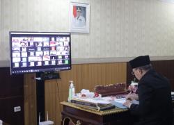 Penandatanganan KUA-PPAS APBD-P Provinsi Bengkulu 2021 secara Virtual