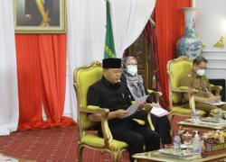 Gubernur Rohidin Sampaikan Nota Keuangan APBD-P 2021 secara Virtual