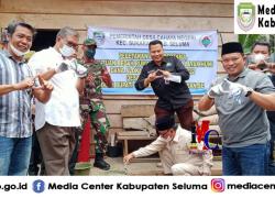 Bupati Seluma Lakukan Peletakan Batu Pertama Rumah Layak Huni Di Desa Cahaya Negri