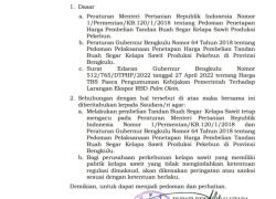 Gerak Cepat Bupati BU Keluarkan Edaran Mengenai Ketentuan Pembelian Kelapa Sawit