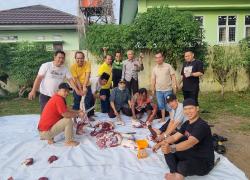 Suasana Pemotongan Hewan Qurban