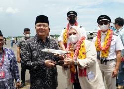 Super Jet Air Mendarat Perdana di Bumi Rafflesia, Gubernur Rohidin Harap Dapat Dongkrak Ekonomi