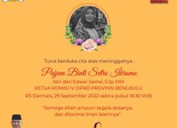Dewan Provinsi Turut Berbelasungkawa Atas Wafatnya Istri Edwar Samsi