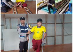 Polsek Sadu Beri Bantuan Tongkat Bagi Penyandang Disabilitas